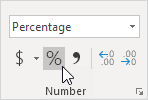 Percentage Format