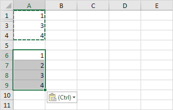 Các tế bào ẩn sao chép Hidden Cells Copied