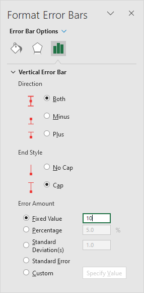 Format Error Bars