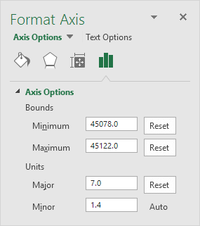 Format Axis