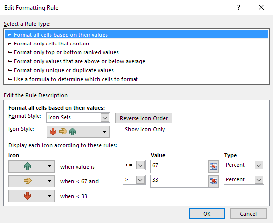 Edit Formatting Rule