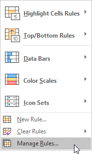 Click Manage Rules