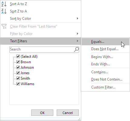 Text Filters