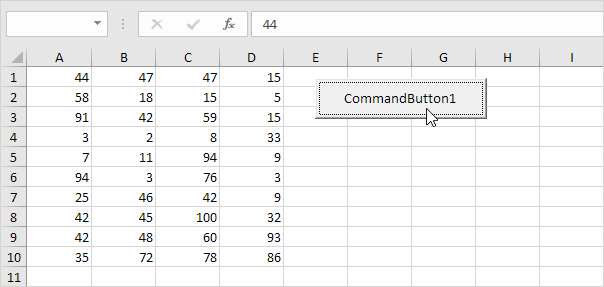 Random Number Generator (VBA)