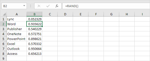 Excel Program Random Selection