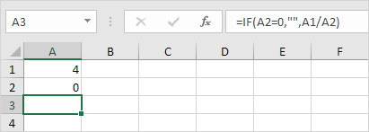 Memperbaiki # DIV / 0!  error