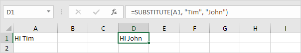 Substitute Function