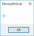 Count Property in Excel VBA