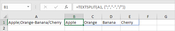 Split Text Using Multiple Delimiters