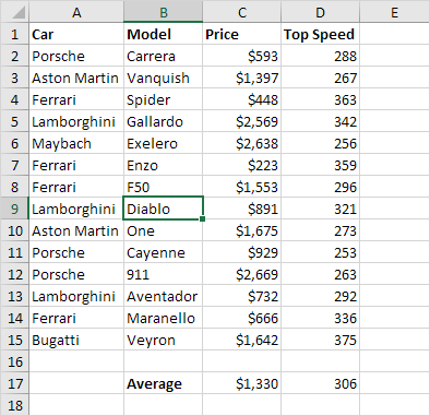 Replace in excel