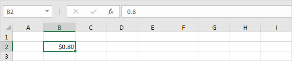 Currency Format in excel