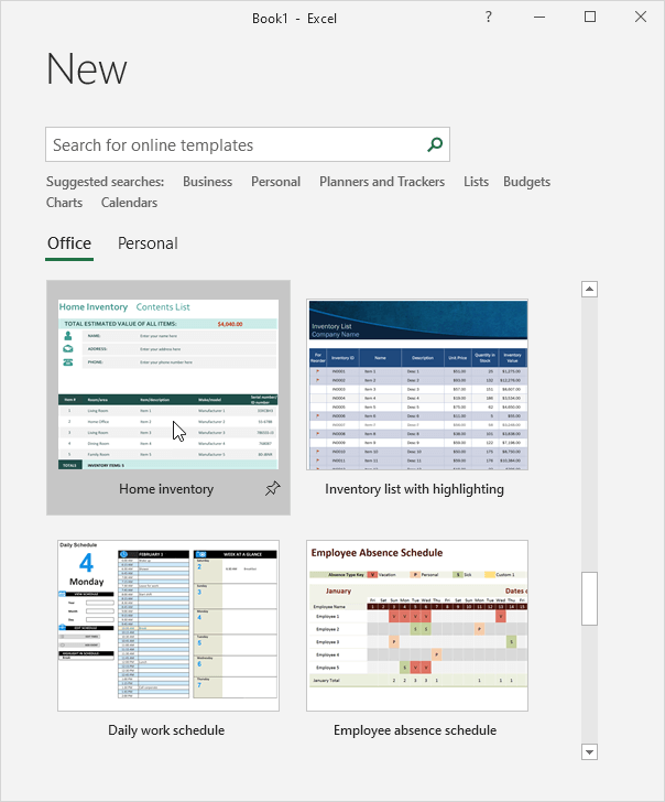 Excel Template Downloads from www.excel-easy.com