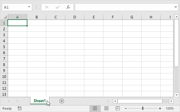 Worksheets in Excel - Easy Excel Tutorial
