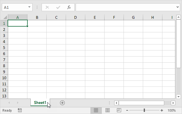 how to make worksheet on excel