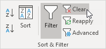 Clear Filter Clear Filter