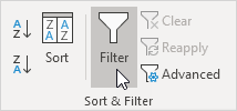 Excel Filter Example