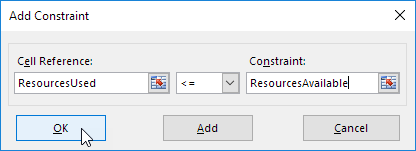Hạn chế thêm Add Constraint