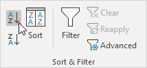 Sort in Ascending Order Sort in Ascending Order