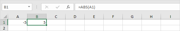 Absolute Value in Excel