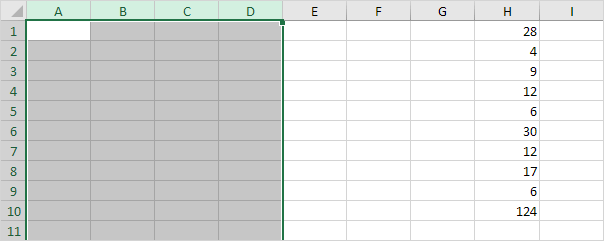 Add Columns in Excel
