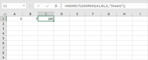 Sheet Reference with ADDRESS