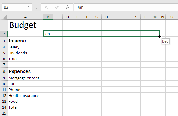 Budget Chart Maker