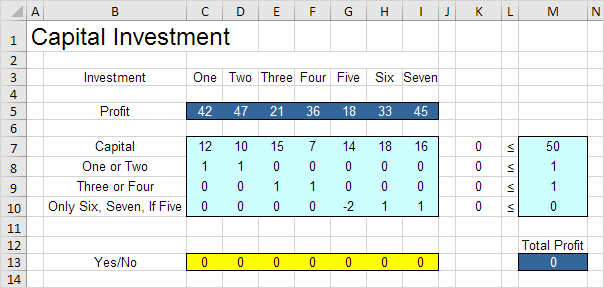 examples of investment constraints