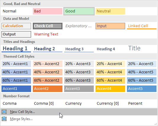 How to Apply Different Styles to a Cell in a Spreadsheet using