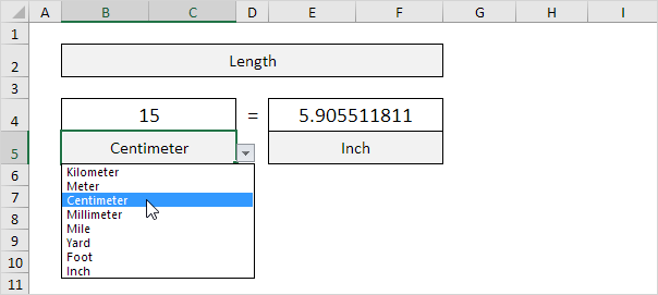 Voorstad architect Prik Cm to inches in Excel (Easy Converter)