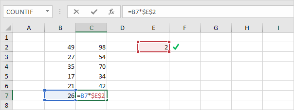 Fixed Cell Reference