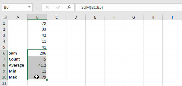 Select Multiple Formulas