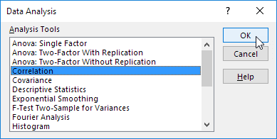 Chọn tương quan Select Correlation
