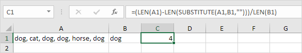 Count How Many Times a Specific Word Occurs in a Cell