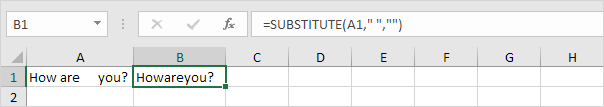 SUBSTITUTE function