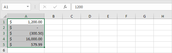 Accounting Format