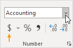 Apply Accounting Format