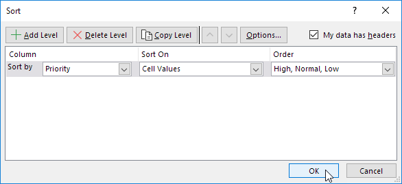 Custom Sort Order