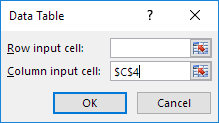 Column Input Cell