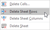 Delete Sheet Rows