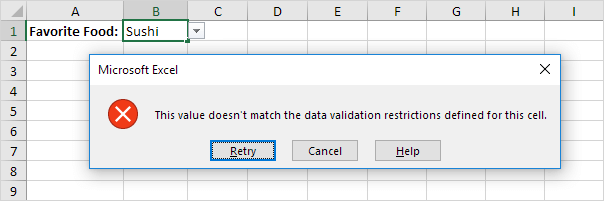 Create a Drop-down List in Excel - Easy Excel Tutorial