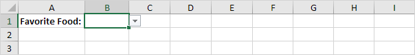 Select Cell with Drop-down List