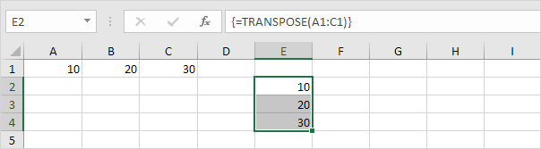 Old TRANSPOSE function