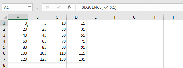 SEQUENCE function
