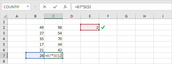 Traditional Excel Formula