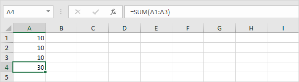 Formula in Excel