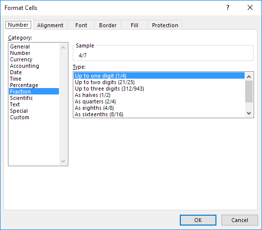 Fraction Format