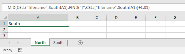 Get Name of Second Worksheet