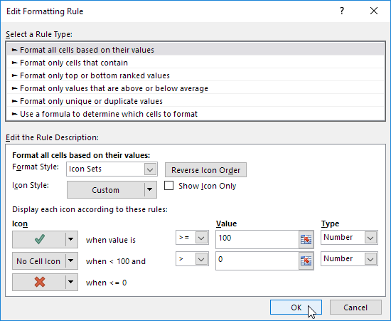 Chỉnh sửa Mô tả Quy tắc Edit the Rule Description