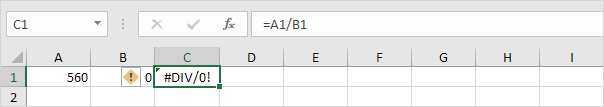 Div/0! Error