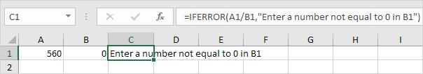 Chức năng IfError trong Excel